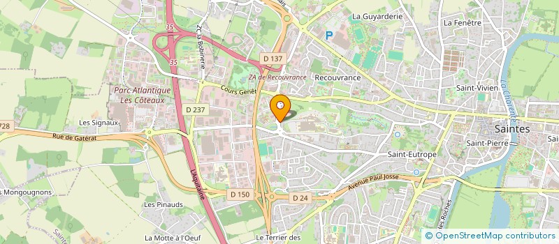 localisation de l'entreprise MONSIEUR HUMPHREY ROBIN  SAINTES