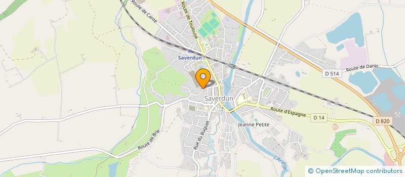 localisation de l'entreprise MONSIEUR HUSAIN AHMED à SAVERDUN