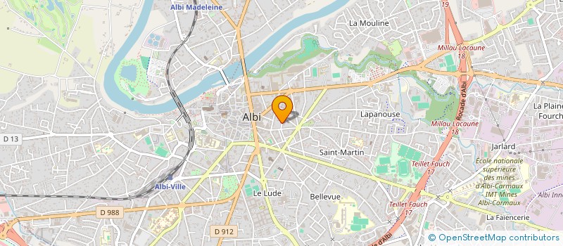 localisation de l'entreprise MONSIEUR HUSAMELDEEN MAJID à ALBI