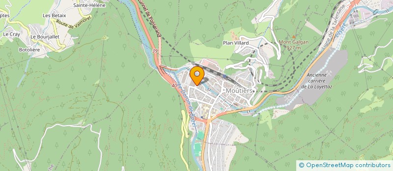 localisation de l'entreprise MONSIEUR HUSEYIN-ARDA ERFIDAN  MOUTIERS