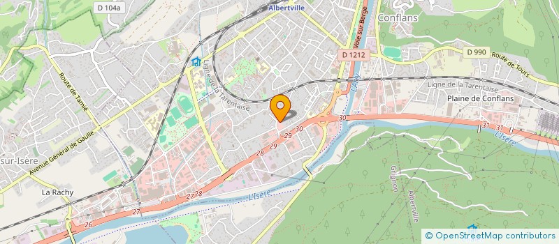 localisation de l'entreprise MONSIEUR HUSEYIN AVCI  ALBERTVILLE