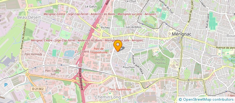 localisation de l'entreprise MONSIEUR HUSEYIN CANAKCI  MERIGNAC