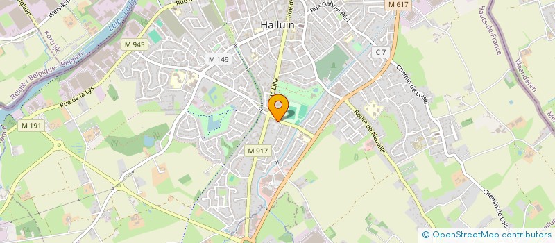 localisation de l'entreprise MONSIEUR HUSEYIN GUNDUZ  HALLUIN