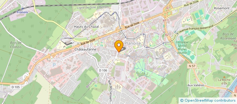 localisation de l'entreprise MONSIEUR HUSEYIN KOCABIYIK  BESANCON