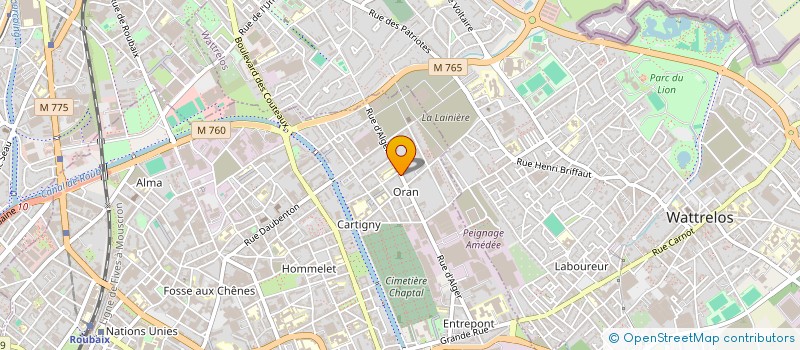 localisation de l'entreprise MONSIEUR HUSEYIN NARKUZ  ROUBAIX