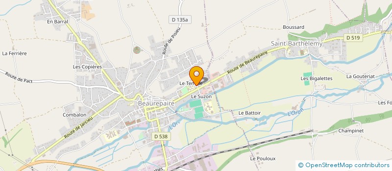 localisation de l'entreprise MONSIEUR HUSEYIN NEFES à BEAUREPAIRE