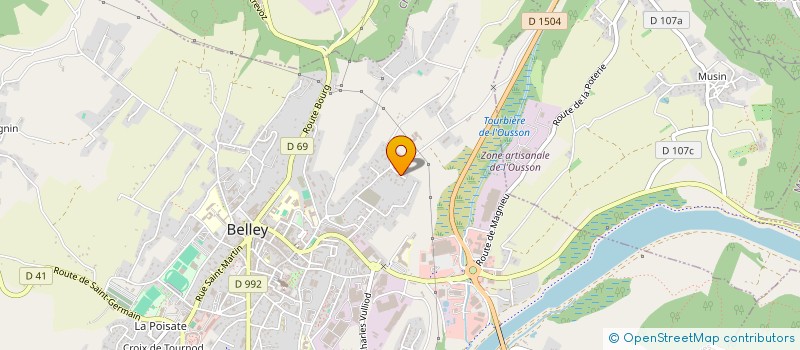 localisation de l'entreprise MONSIEUR HUSNU CEYLAN  BELLEY