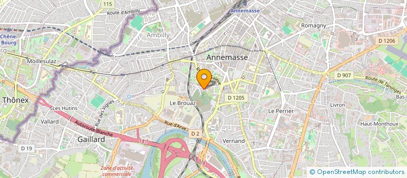 localisation de l'entreprise MONSIEUR HUSREF HASANOVIC  ANNEMASSE