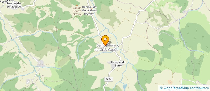 localisation de l'entreprise MONSIEUR HUSSAIN AHMED  SAINT-JULIEN-DE-GRAS-CAPOU