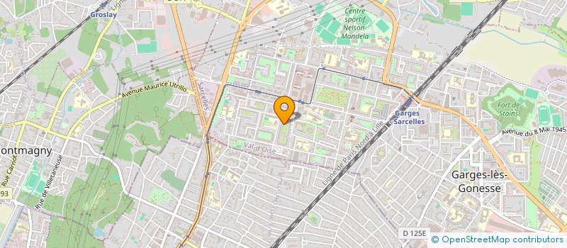 localisation de l'entreprise MONSIEUR HUSSAIN ALI  SARCELLES