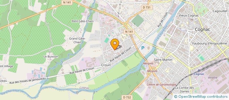 localisation de l'entreprise MONSIEUR HUSSAIN MAHDAVI à COGNAC
