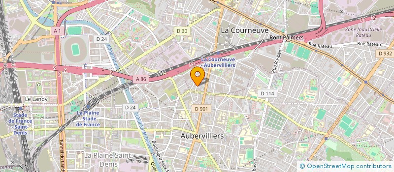 localisation de l'entreprise MONSIEUR HUSSAIN MD JAKARIA à LA COURNEUVE