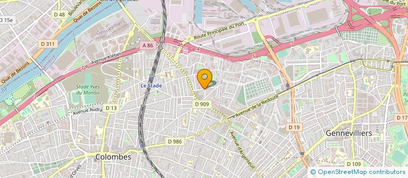 localisation de l'entreprise MONSIEUR HUSSAIN TALAB  COLOMBES