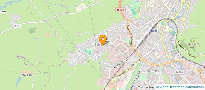 localisation de l'entreprise MONSIEUR HUSSAM ALMOUSSA  AURILLAC