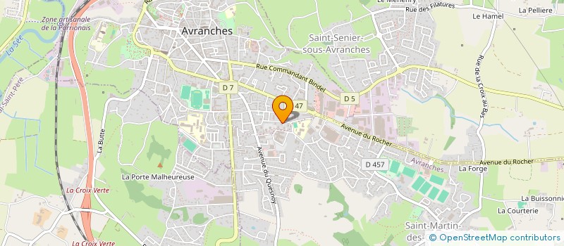 localisation de l'entreprise MONSIEUR HUSSEIN ABDALLAH HASSAN  AVRANCHES