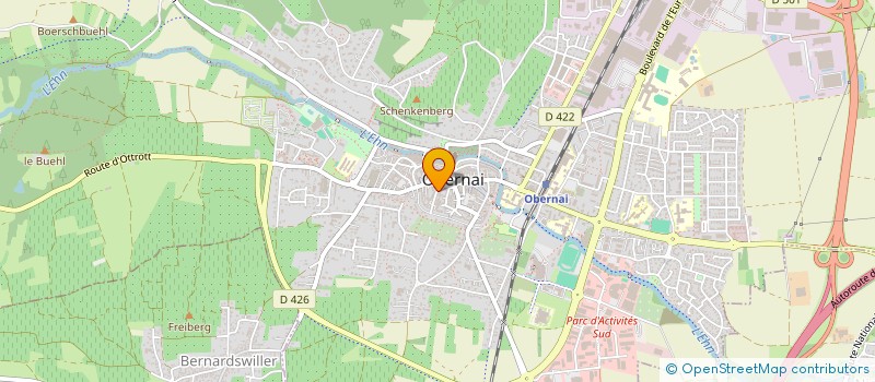 localisation de l'entreprise MONSIEUR HUSSEIN AY  OBERNAI