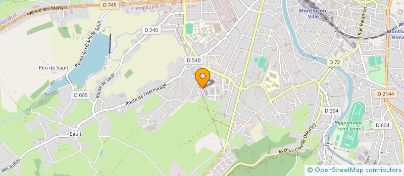 localisation de l'entreprise MONSIEUR HUSSEIN HASSAN MOHSEN  MONTLUCON