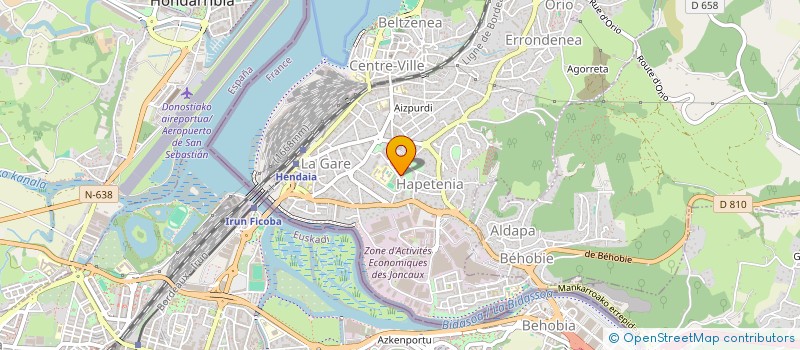 localisation de l'entreprise MONSIEUR HUSSEIN HAZEEM  HENDAYE