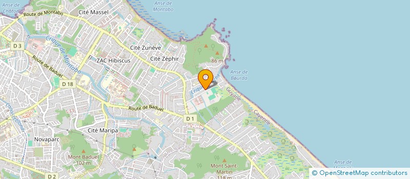 localisation de l'entreprise MONSIEUR HUSSEIN HORAN  CAYENNE