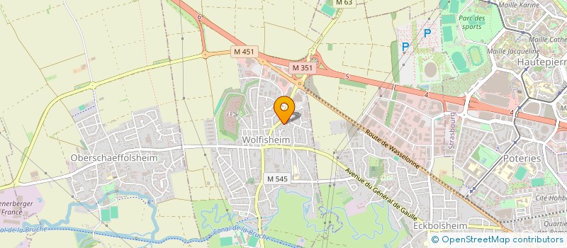 localisation de l'entreprise MONSIEUR HUSSEIN IBRAHIM  WOLFISHEIM