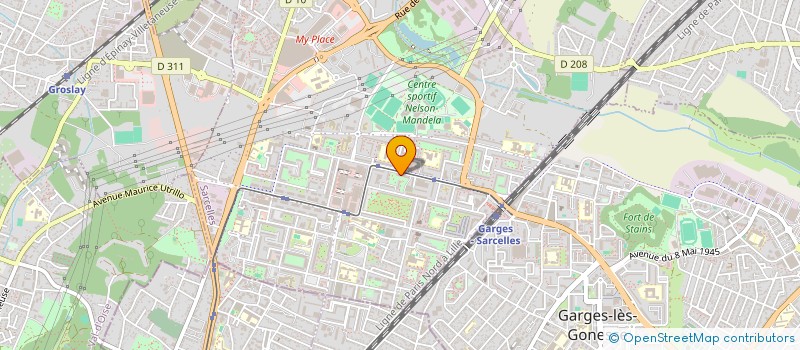 localisation de l'entreprise MONSIEUR HUSSEIN IBRAHIM EL DESOUKY à SARCELLES