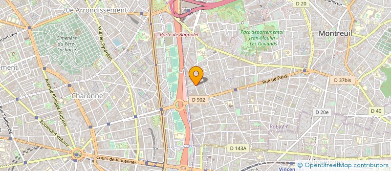 localisation de l'entreprise MONSIEUR HUSSEIN METDAOUI à BAGNOLET