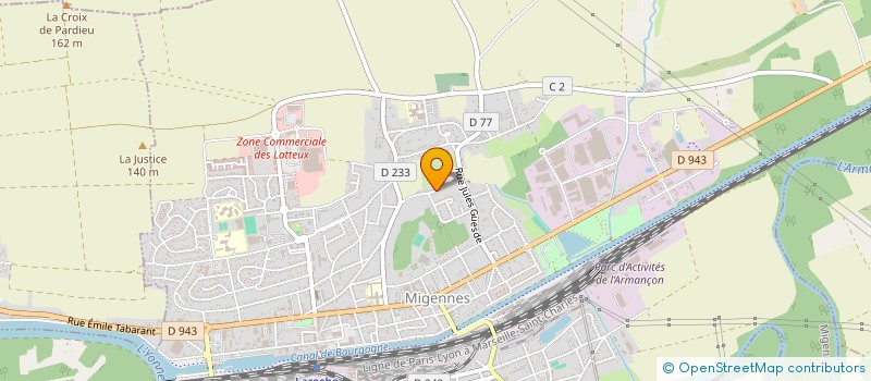 localisation de l'entreprise MONSIEUR HUSSEYIN ARMAGAN à MIGENNES
