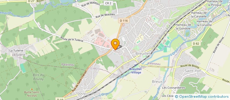 localisation de l'entreprise MONSIEUR HUSSEYIN KARABACAK  BREUILLET