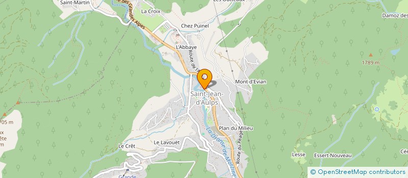 localisation de l'entreprise MONSIEUR HUW GLYN THOMAS  SAINT-JEAN-D'AULPS