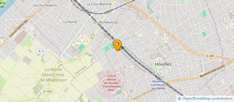 localisation de l'entreprise MONSIEUR HUY NGO  HOUILLES