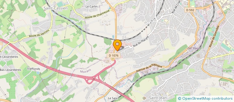 localisation de l'entreprise MONSIEUR HYACINE METNAOUI  TULLINS