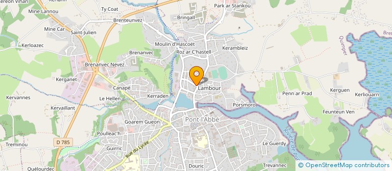 localisation de l'entreprise MONSIEUR HYACINTHE BERCELAY  PLOBANNALEC-LESCONIL