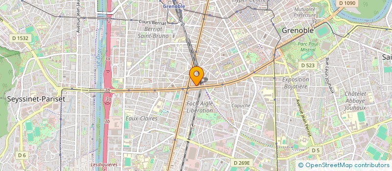 localisation de l'entreprise MONSIEUR HYACINTHE DELEPLACE à GRENOBLE