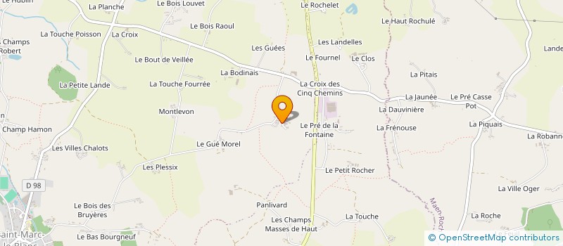 localisation de l'entreprise MONSIEUR HYACINTHE DELOURME à SAINT-MARC-LE-BLANC