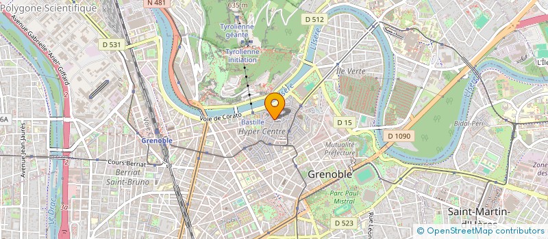 localisation de l'entreprise MONSIEUR HYACINTHE FLANDRIN  GRENOBLE
