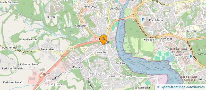 localisation de l'entreprise MONSIEUR HYACINTHE GAONACH  QUIMPER