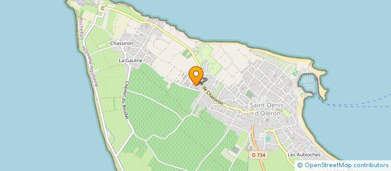 localisation de l'entreprise MONSIEUR HYACINTHE GENDREAU  SAINT DENIS D'OLERON