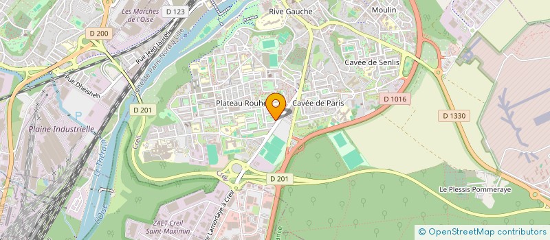 localisation de l'entreprise MONSIEUR HYACINTHE KOUA OI KOUA  CREIL