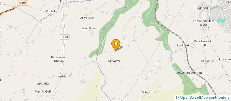 localisation de l'entreprise MONSIEUR HYACINTHE LE DIFFARD  PLOUBEZRE