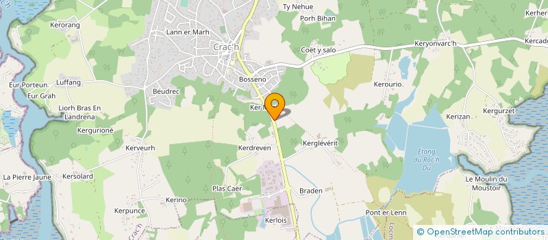 localisation de l'entreprise MONSIEUR HYACINTHE LE GARREC  CRACH