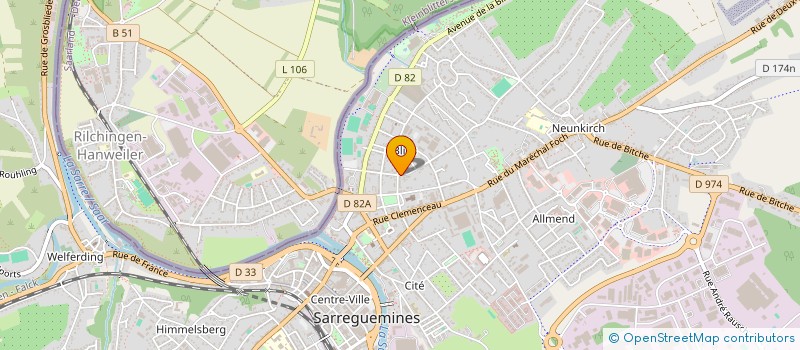 localisation de l'entreprise MONSIEUR HYACINTHE SIMO à SARREGUEMINES