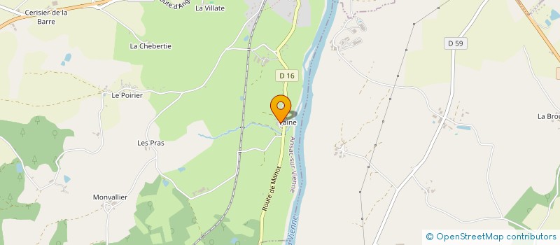 localisation de l'entreprise MONSIEUR HYACINTHE SIMON  ANSAC-SUR-VIENNE