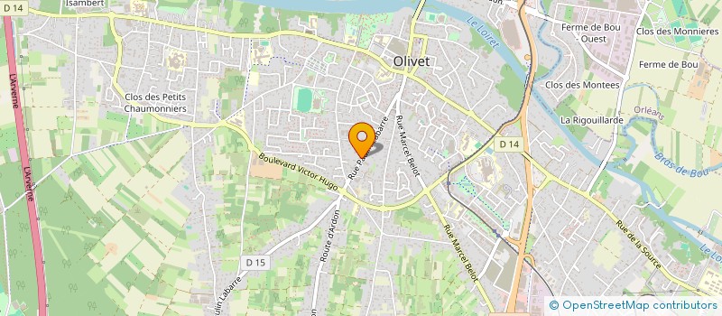 localisation de l'entreprise MONSIEUR HYGOR OLIVEIRA DA SILVA à OLIVET