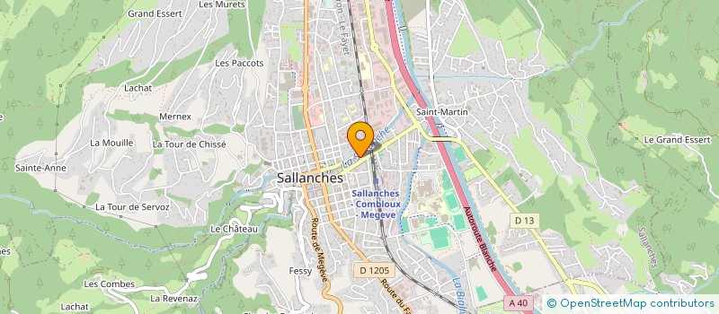 localisation de l'entreprise MONSIEUR HYPOLITE DELAHAYE  SALLANCHES