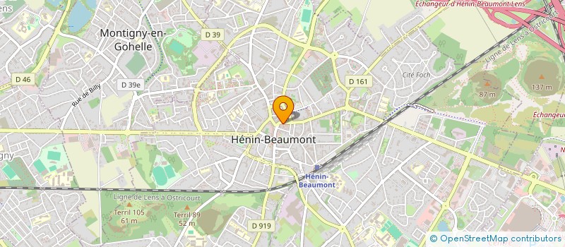 localisation de l'entreprise MONSIEUR IAHAYA MOULAI-HADJ  HENIN-BEAUMONT