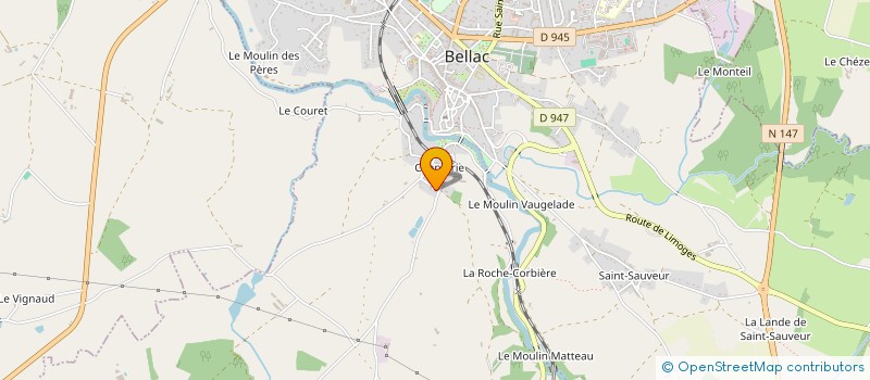 localisation de l'entreprise MONSIEUR IAIN MONTGOMERY  BELLAC