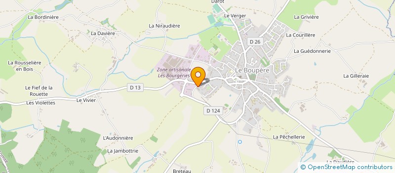 localisation de l'entreprise MONSIEUR IAN EDGERLEY à LE BOUPERE