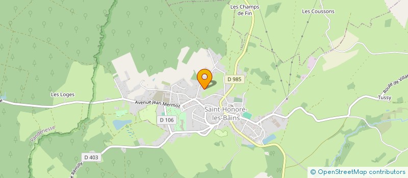 localisation de l'entreprise MONSIEUR IAN FARLEY à SAINT-HONORE-LES-BAINS