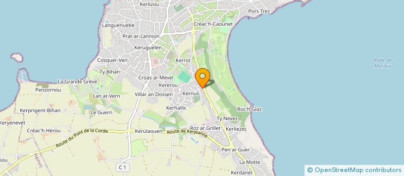 localisation de l'entreprise MONSIEUR IAN HOLLIS  CARANTEC