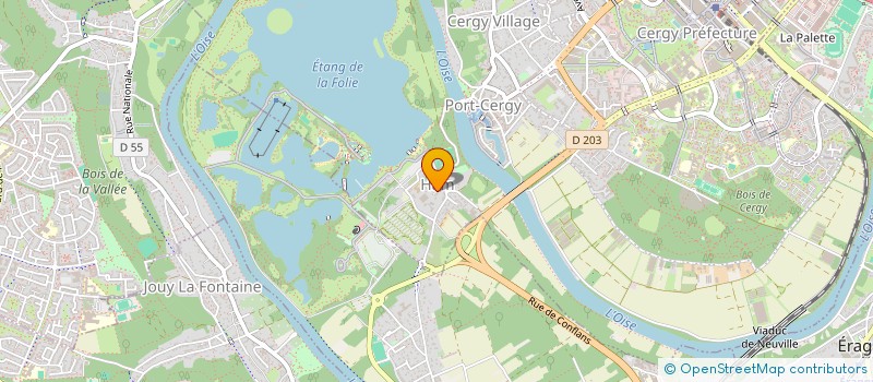 localisation de l'entreprise MONSIEUR IAN LOUNGOSSI  CERGY